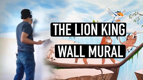 Painting A Lion King Mural With Acrylic Paint - ZEEKO TRIBE ART