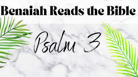 June 3rd - Psalm 3 |Reading of Scripture (NIV)|