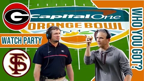 Georgia Bulldogs vs Florida St Seminoles | Live Play by Play Watch Party | 2023 Orange Bowl