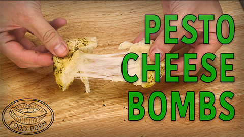 Pillsbury biscuit pesto cheese bombs