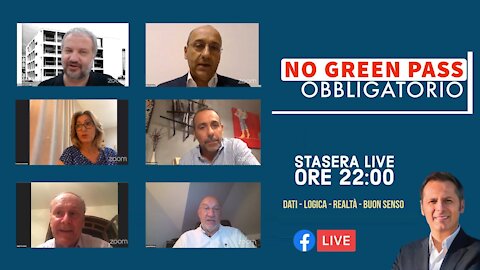 🔴 NO, NO e NO al Green Pass obbligatorio! Questa sera si parla di dati, logica, realtà e buon senso.