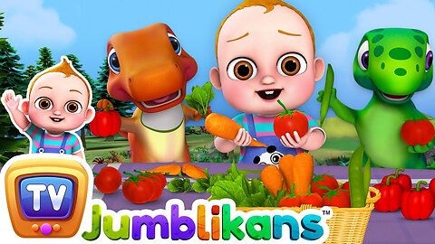 Healthy Vegetables Nursery Rhyme - Baby Taku, Jumblikans Dinosaurs - ChuChuTV Toddler Learning Video