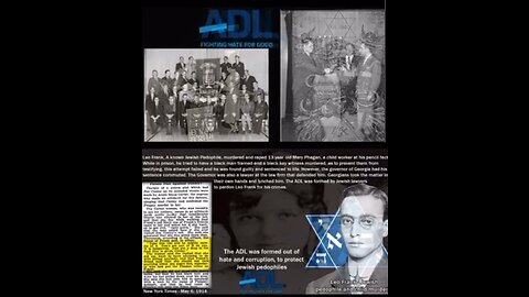 ADL WAS FORMED TO PROTECT NAZI / ZIONISTS (= FAKE JEWS) -> KHAZARIAN PEDO SATANIC BASTARDS