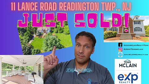🏡 JUST SOLD! 🎉 11 Lance Road, Readington Township, NJ - Taylors Mill Section. (Team McLain 2023)