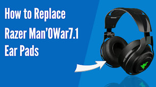 How to Replace R a z e r ManO'War Headphones Ear Pads / Cushions | Geekria