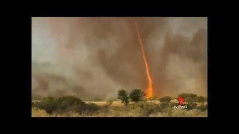 Tornado Of Fire Caught On Tape In Australia Fire Twister