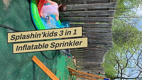 Splashin'kids 3 in 1 Inflatable Sprinkler Pool for Kids, Baby Pool, Kiddie Pool, Toddlers Wadin...