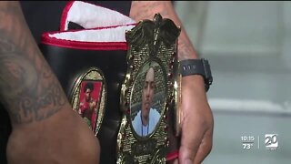 Exonerees honored with championship belts at local gym