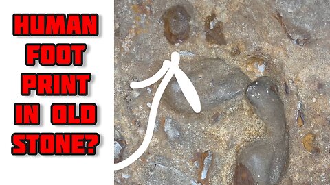 Human Foot Print in Old Stone CANNOT BE!