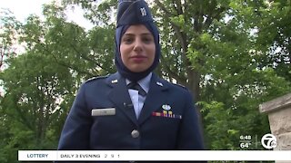 Dearborn woman sparks policy change, becomes first Air Force JAG officer to wear a hjiab