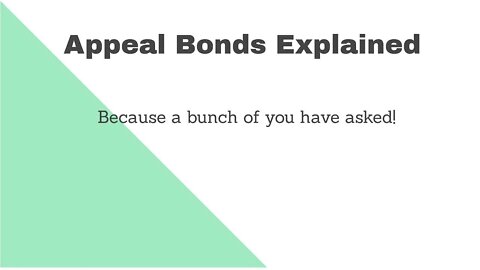 Appeal Bonds