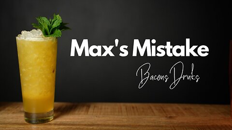 Max's Mistake- Passionfruit/Honey/Lemonade Cocktail