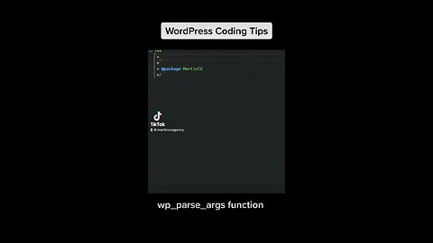 What does wp_parse_args function do in WordPress?