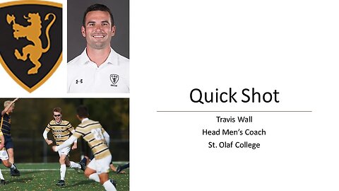 The Coaching Journey - A Quick Shot with Travis Wall, Head Men's Coach at St. Olaf College