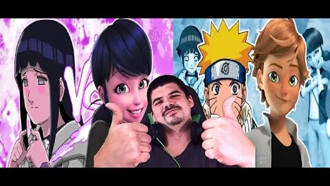 React 2 em 1 Hinata Vs. Marinette e Naruto & Adrien - JMS - Melhor do mundo