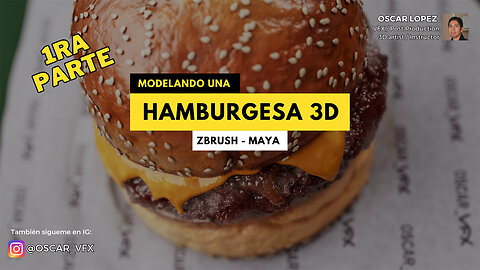 Live - Modelado Hamburguesa Parrillera 3D - Parte1 - Consumer Goods