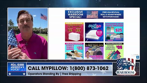 Use Code ‘WarRoom’ To Receive Free Multi-Use MyPillow | Go To MyPillow Today