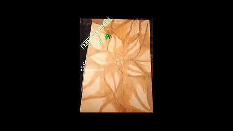 Hodgepodge wooden poinsettia Christmas tray Part~4~