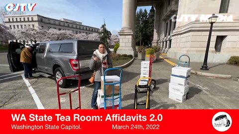 WA State Tea Room serving Affidavits at the WA State Capitol 2.0 March 24th, 2022 (Full Video)