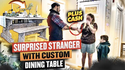 Surprised Single Mom With Custom Dining Table + CASH