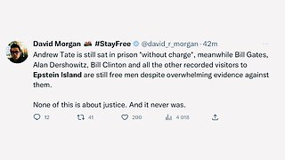 ANDREW TATE JAILED WITHOUT CHARGE BUT B. GATES (REGULAR AT EPSTEIN'S ISLAND) WALKS FREE | 17.02.2023