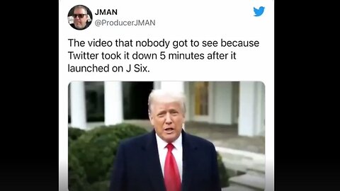 The video nobody got to see because Twitter took it down 5 min. after was launched on J Six.