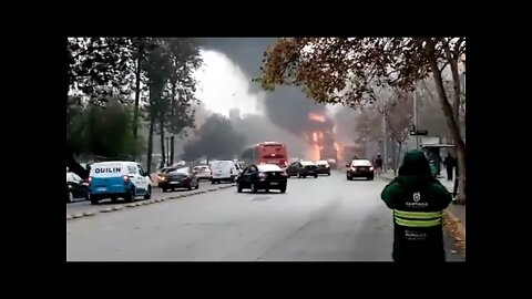 Manif étudiante à Santiago au Chili