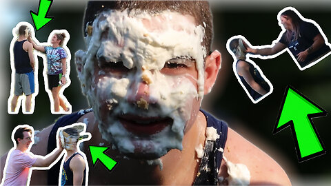 Strangers throw creme pies at my face!!