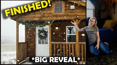 BIG REVEAL: FINISHED -Shed to Cabin Office **Under $10,00**