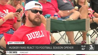 Husker fans react to season opener