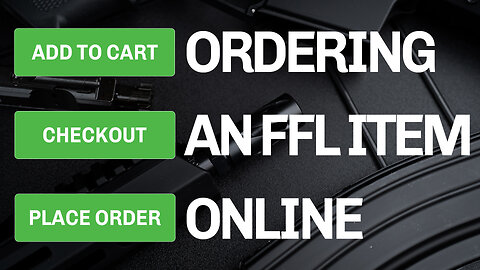 How To Order An FFL Item Online From BCA!