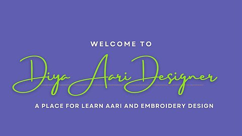 Shaded Button Hole Stitch in Aari Work || Diya Aari Designer || Learn Aari Design Work Online