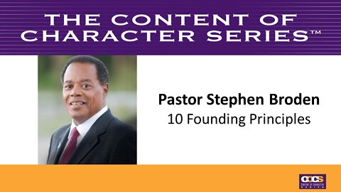 Pastor Stephen Broden | 10 Founding Principles