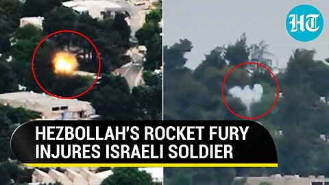 On Cam: Hezbollah's 'Explosive Drones & Missiles' Hit Israeli Soldier At IDF's Meron Base | Watch