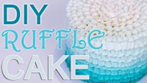 How-To Buttercream Ombre Ruffle CAKE
