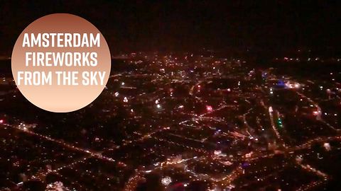 Helicopter view: Amsterdam's New Year's Eve was wild