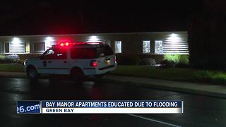 Bay Manor Apartments evacuated after flooding