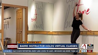 We're Open: Barre instructor holds virtual classes