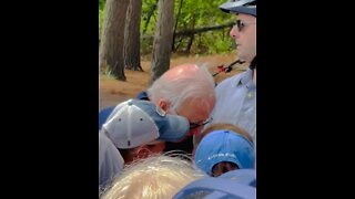 Little Girls Pulls Away From Creepy Joe Biden While He Whispers To Her