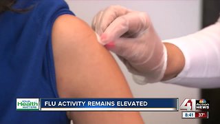 Flu activity remains elevated