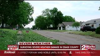 Storm damage in Osage County