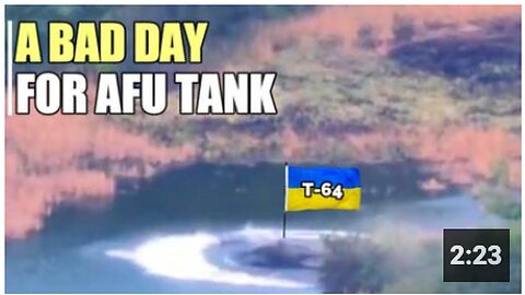Russian ATGM guide Ukrainian tank to the Lake on Chasov Yar axis