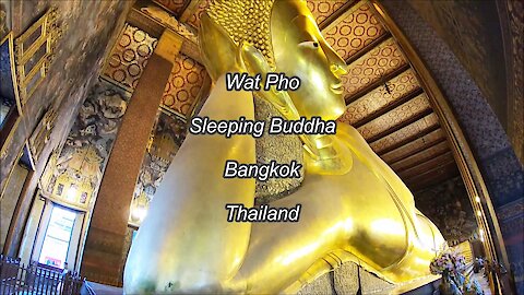Wat Pho Sleeping Buddha in Bangkok, Thailand