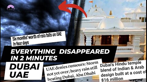 Dubai's Storm and the Grand Hindu Temple