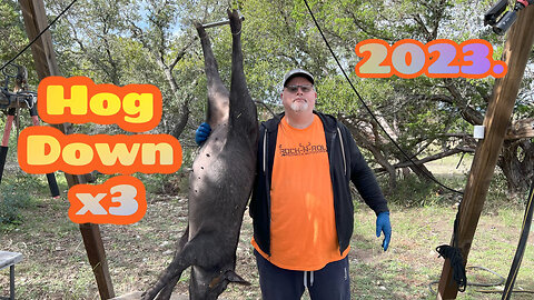 HOG DOWN!!! on Opening Weekend 2023...It's a tradition Texas Pig #hunting