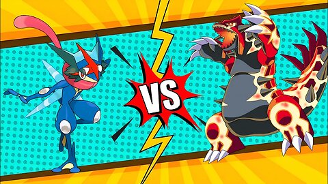 PRIMAL GROUDON VS MEGA GRENINJA FIGHT - Pokken Tournament - Pokemon Infinite Fusion Megamon Fan game