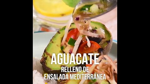 Avocados Filled with Mediterranean Salad