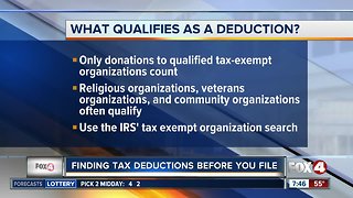 Finding deductions for tax season