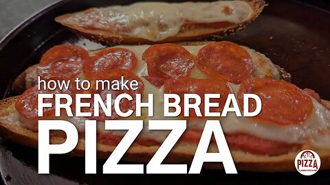 Easy French Bread Pizza from Extra Pizza Dough
