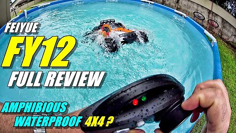 FEIYUE FY12 BRAVE Review - 1:12 4x4 Amphibious RC Truck - (Unboxing, Bash/SOAK TEST! Pros & Cons)